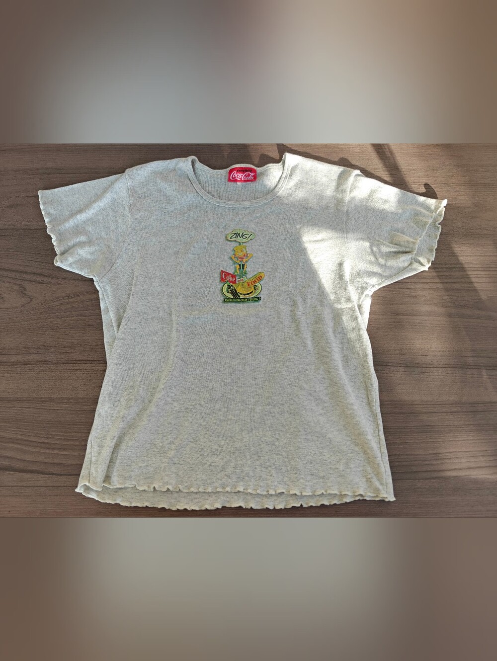 Vintage Lettuce edge Coca cola Tshirt XL